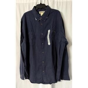 NWT Duluth Trading Company Mens Long Sleeve Free Swingin Flannel Shirt Size 3XL